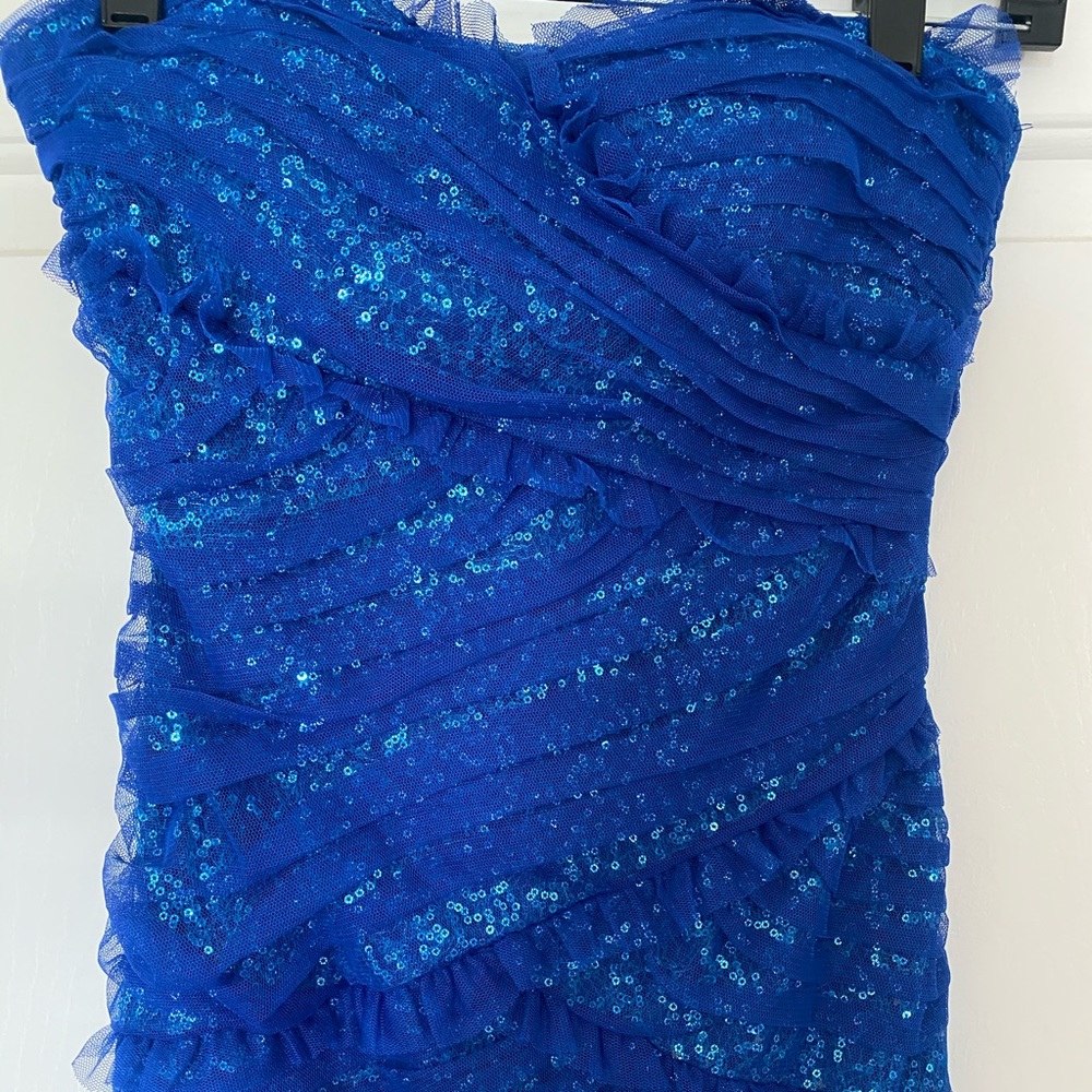 💚💙Blue Green Sequin Dress, size 5/6💙💚 - Picture 2 of 4